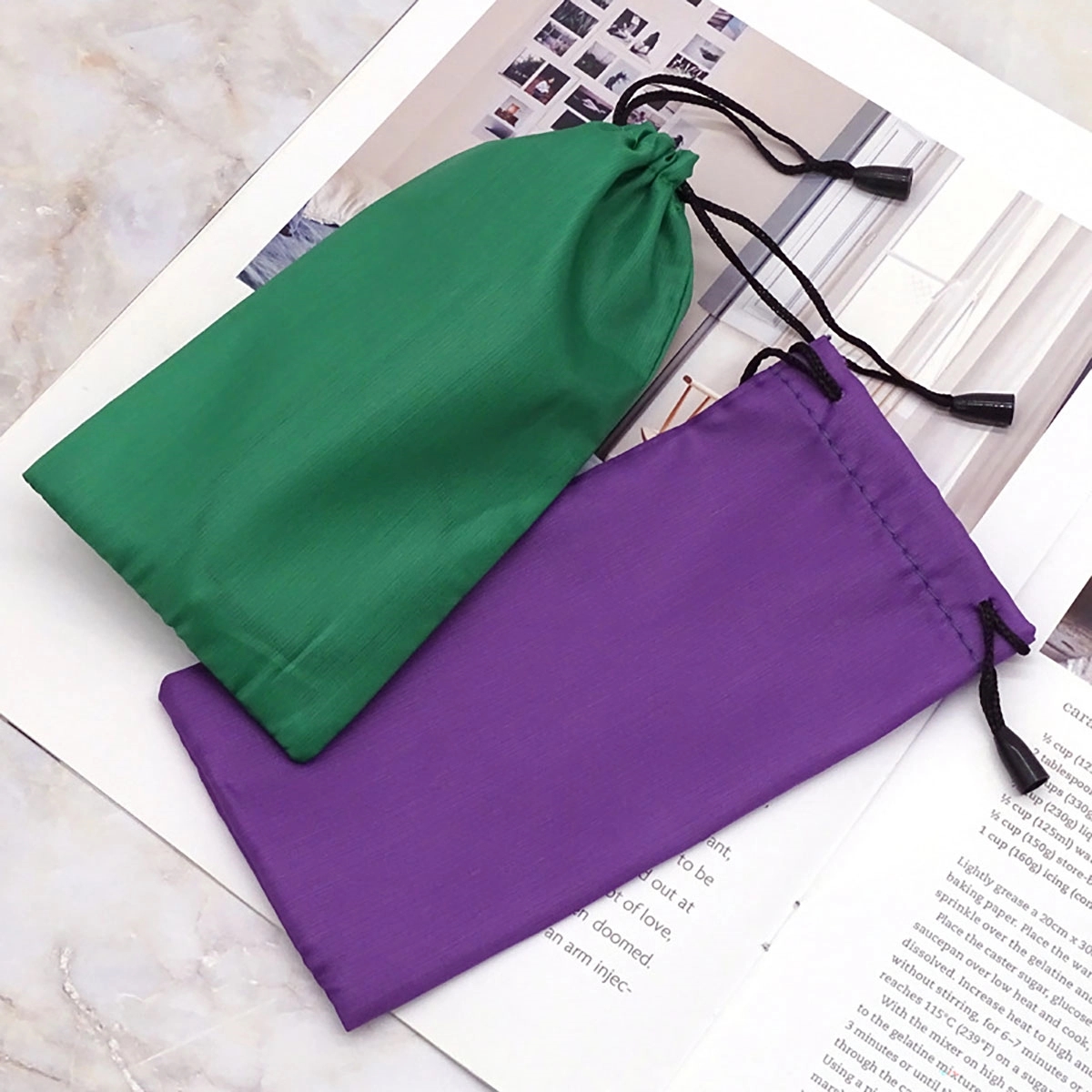 Glasses Storage Pouch With Drawstring 2