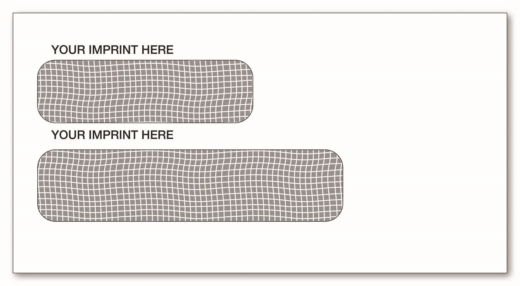 Envelopes, Double Window Confidential Self Seal 1