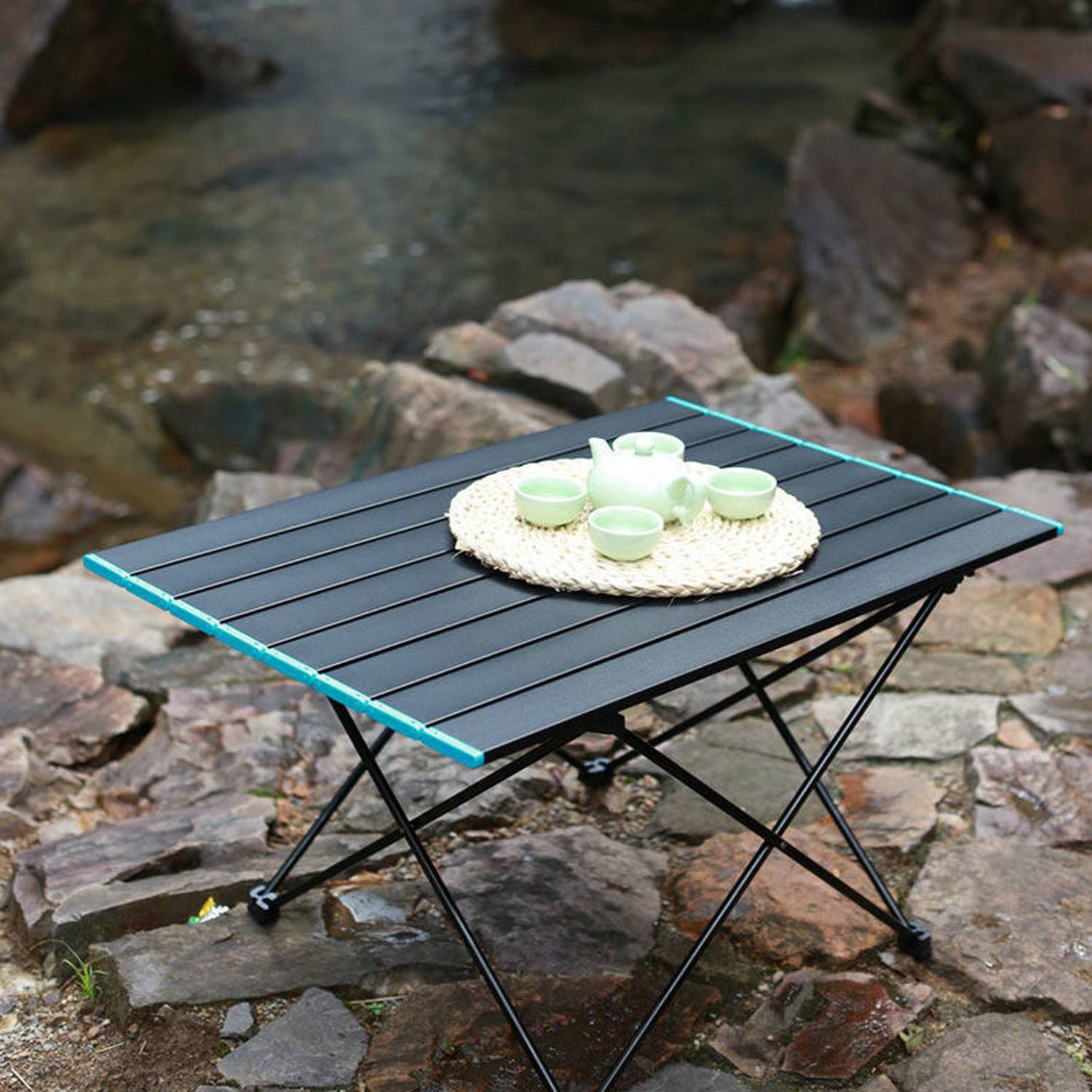 Outdoor Foldable Aluminum Alloy Dining Table 7