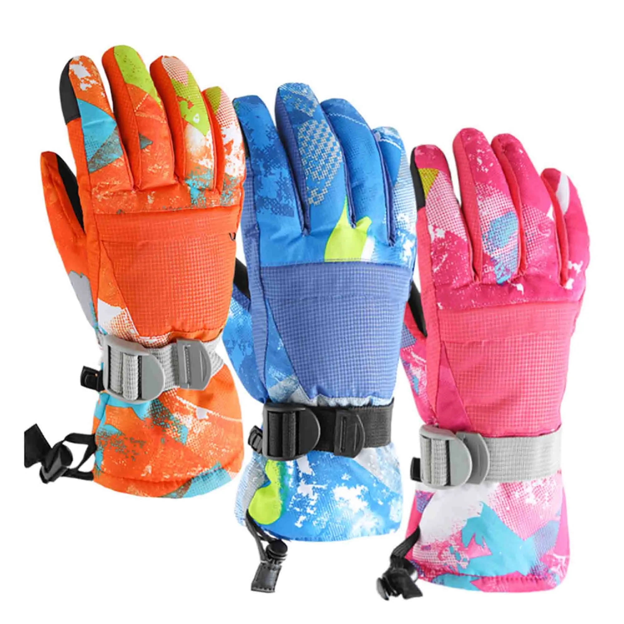 Waterproof Touchscreen Warm Winter Snowboard Gloves 7
