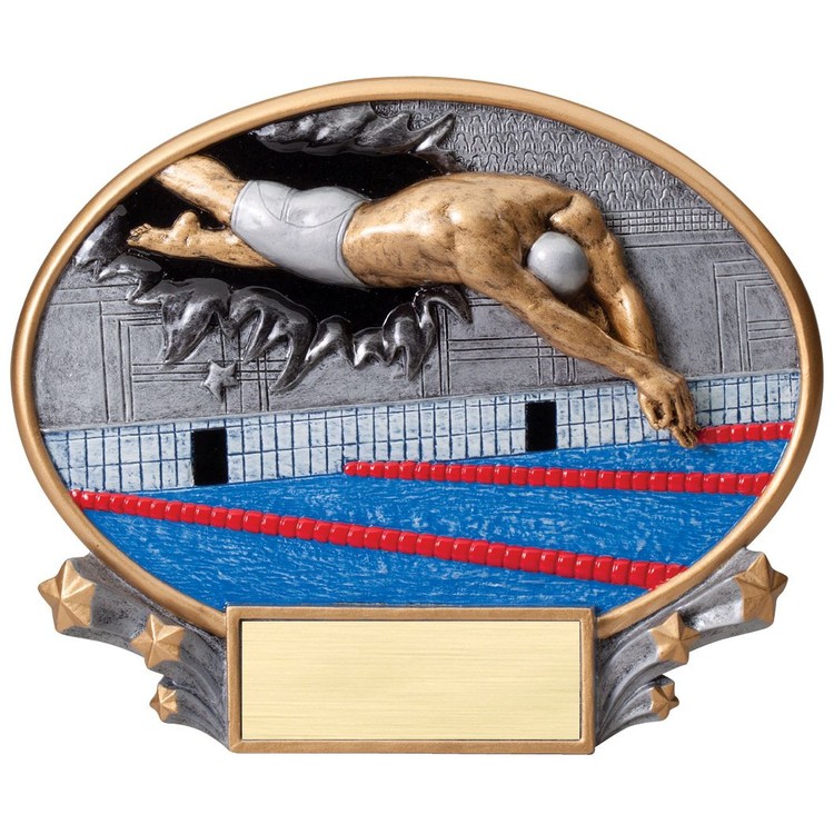Swimming - Male Xplosion Oval Resin Award 2