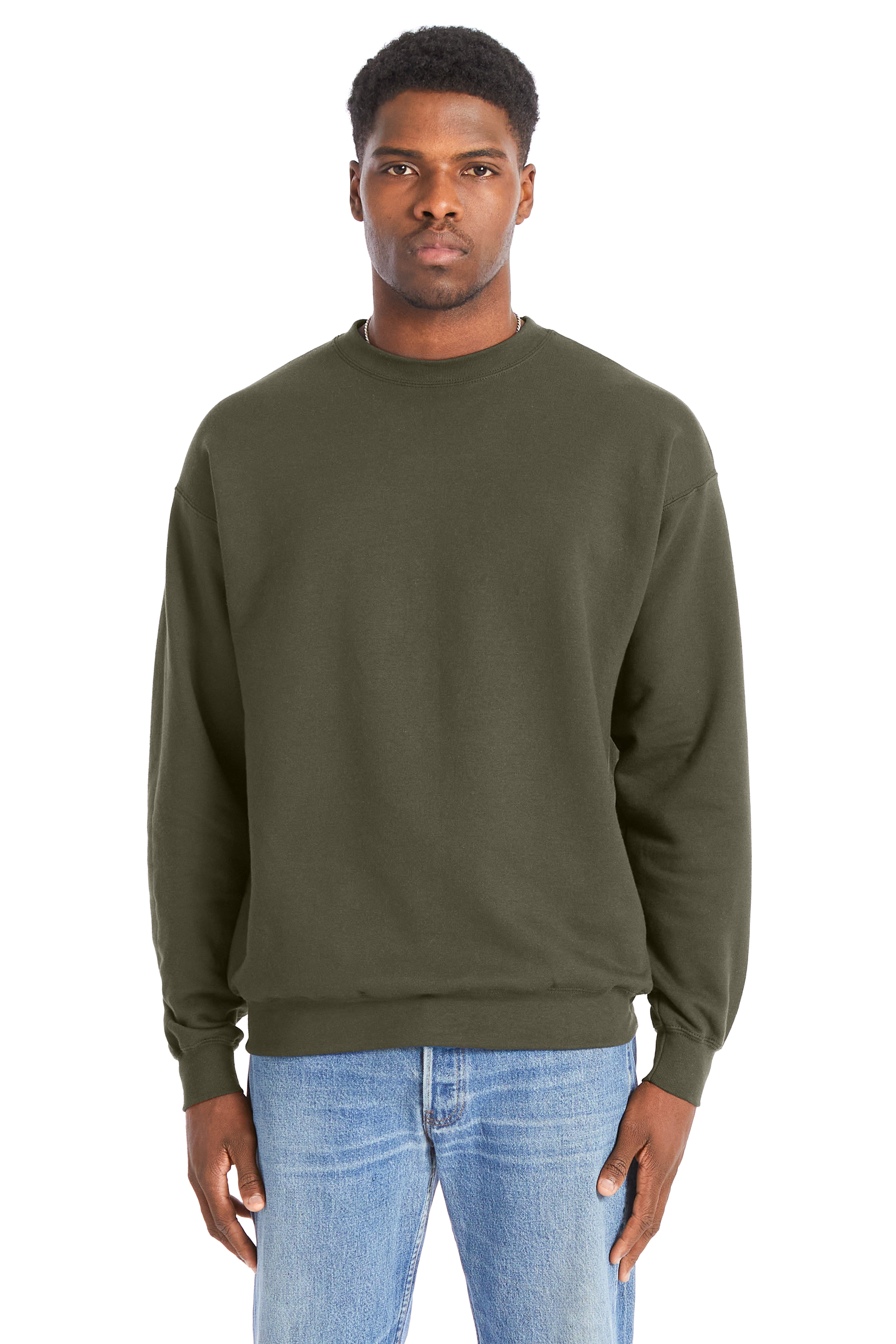 Hanes Perfect Sweat Crewneck, custom hoodie or sweatshirt with logo imprint 11