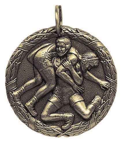 Wrestling XR100 Series Medal, 1 1/4" 1