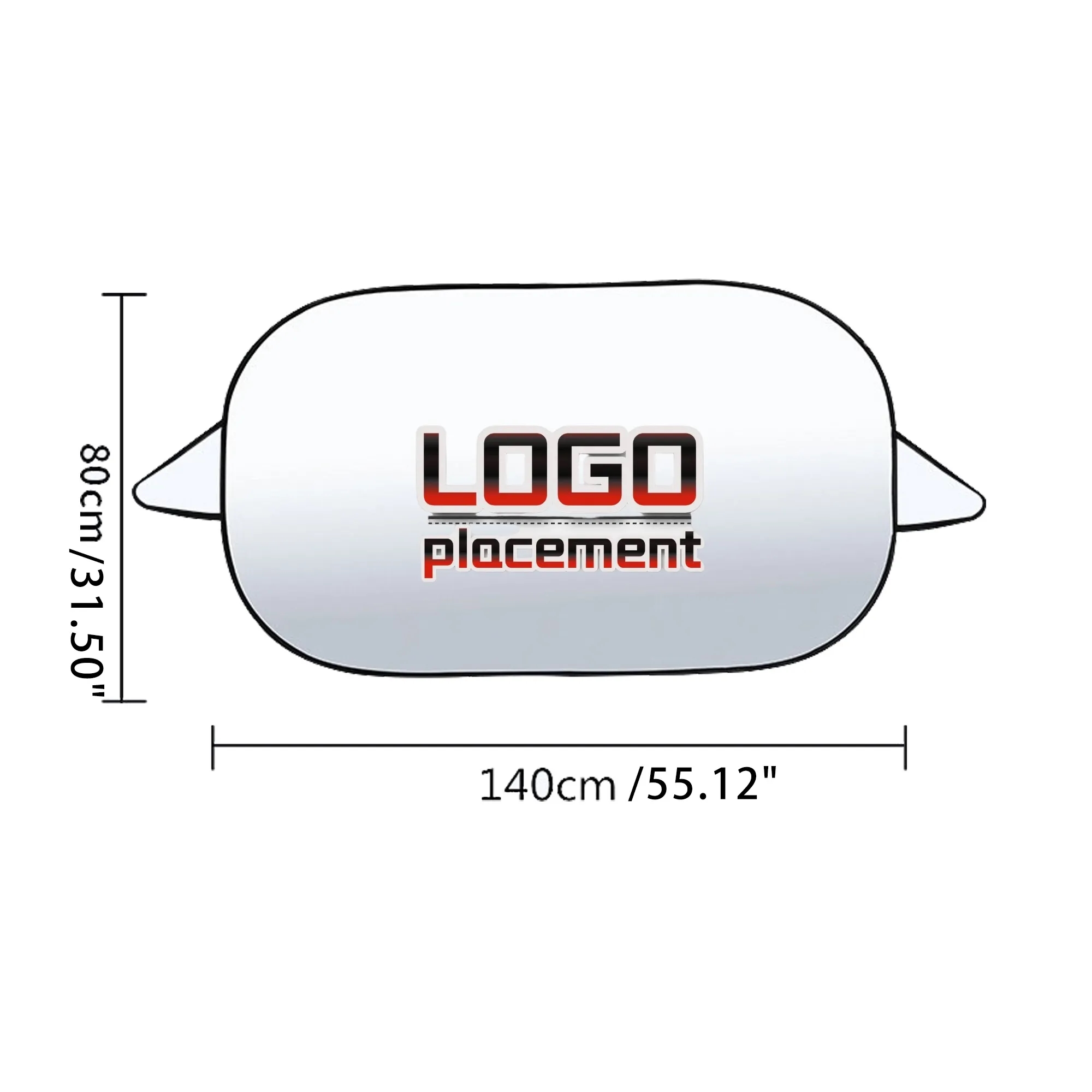 Sublimation Full Color Car Sunshade MOQ 100PCS 3