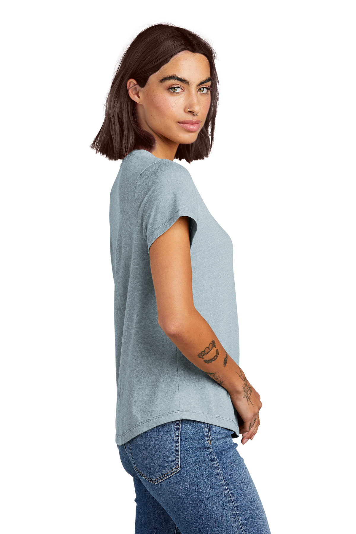 Allmade® Women's Relaxed Tri-Blend Scoop Neck Tee 7