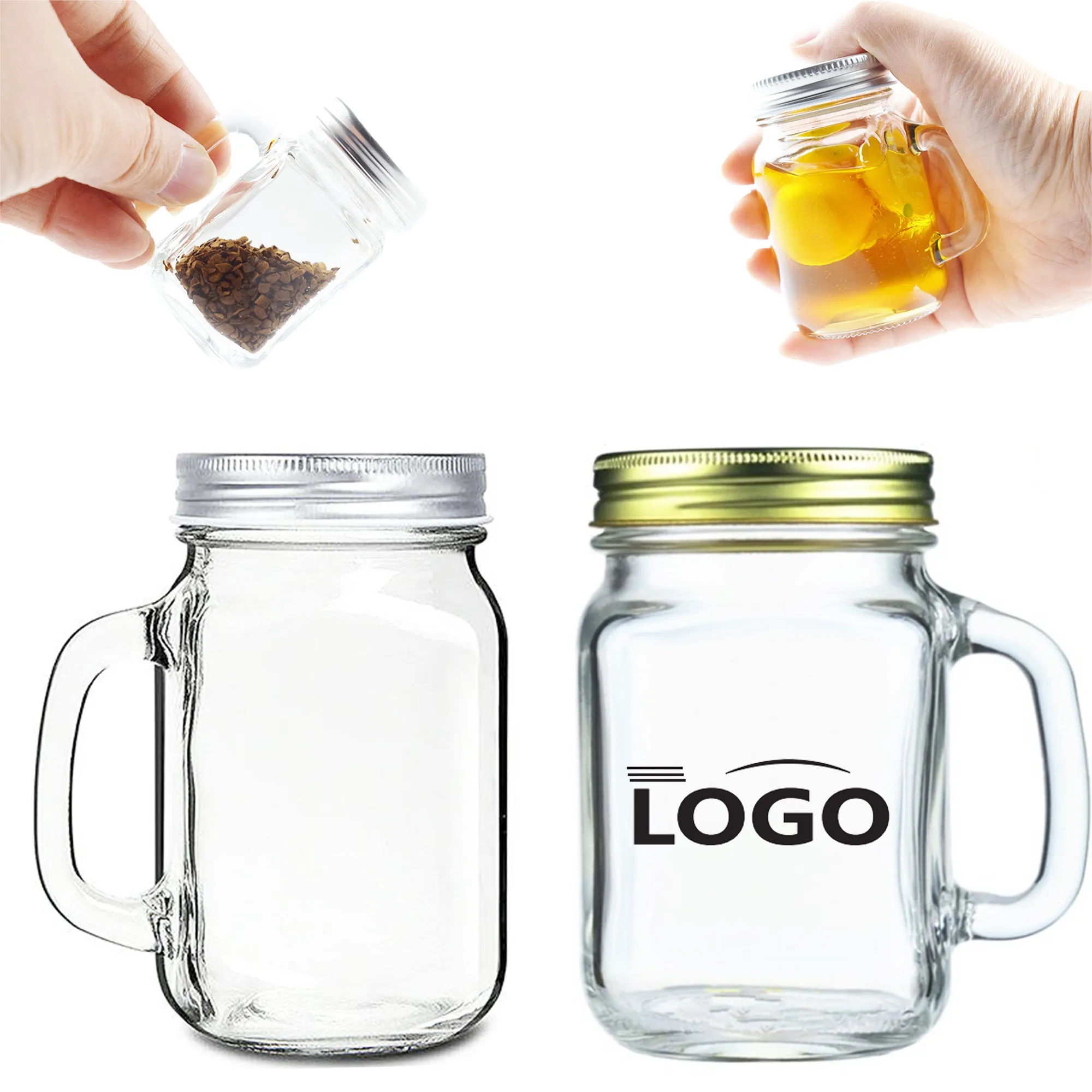 4 OZ Jam Jar With Handle 2