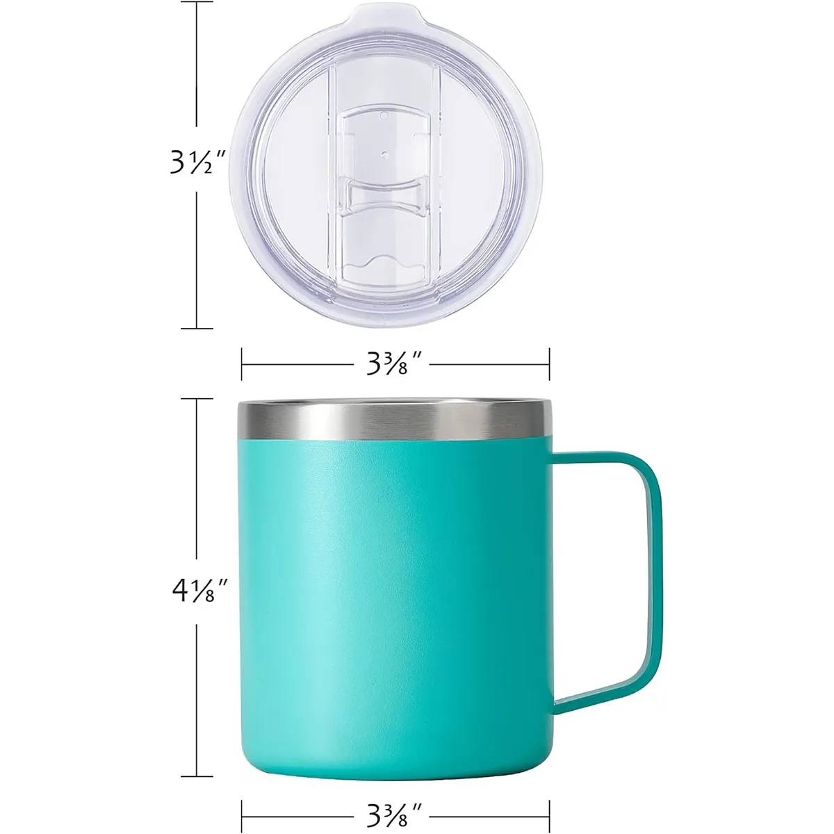 14oz Double Wall Stainless Steel Travel Tumbler Cup with Lid 2