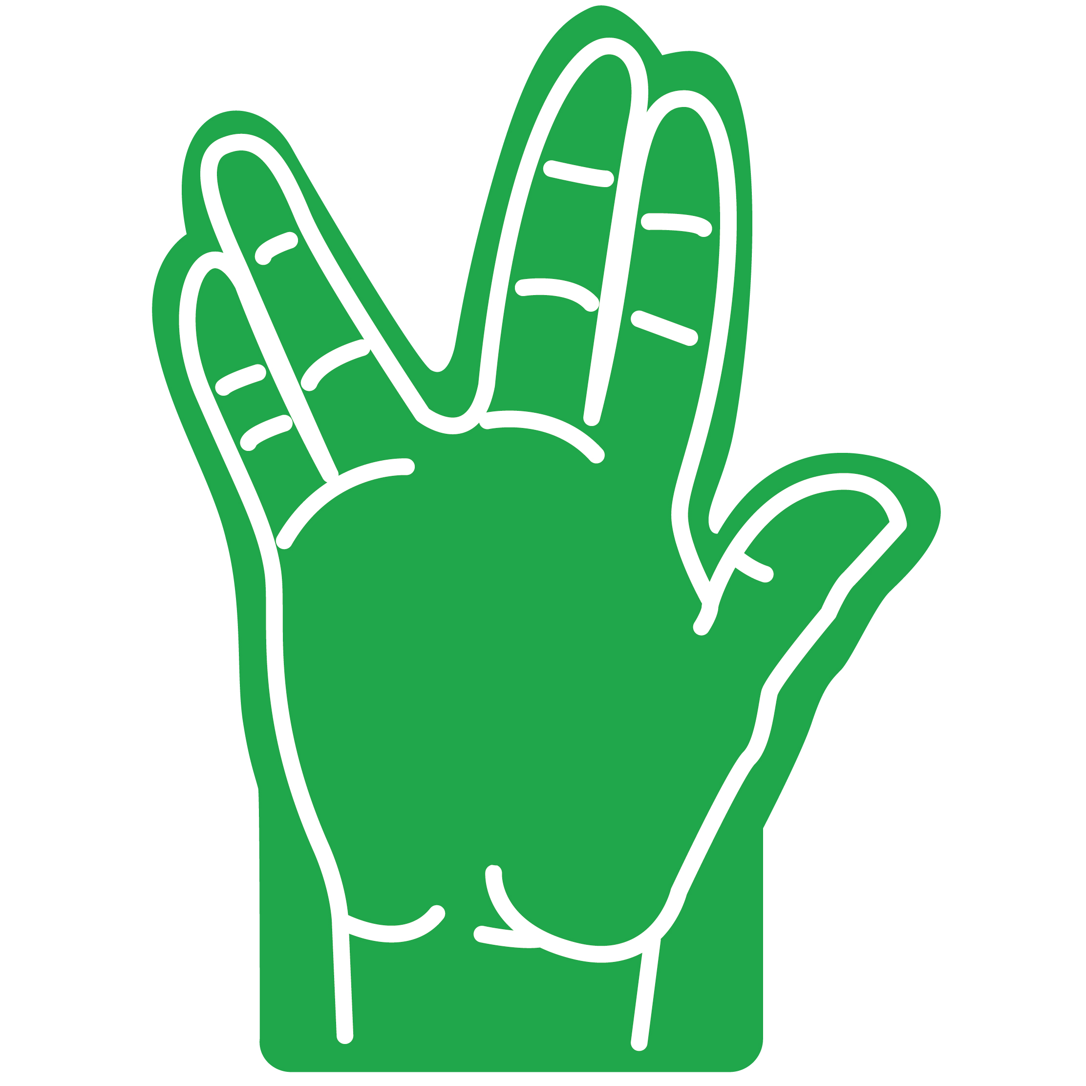 16" Foam Hand 33