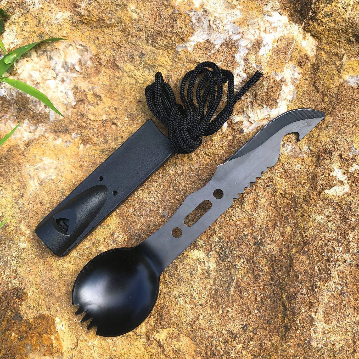 Stainless steel whistle/knife/fork/spoon integrated tablewar 6