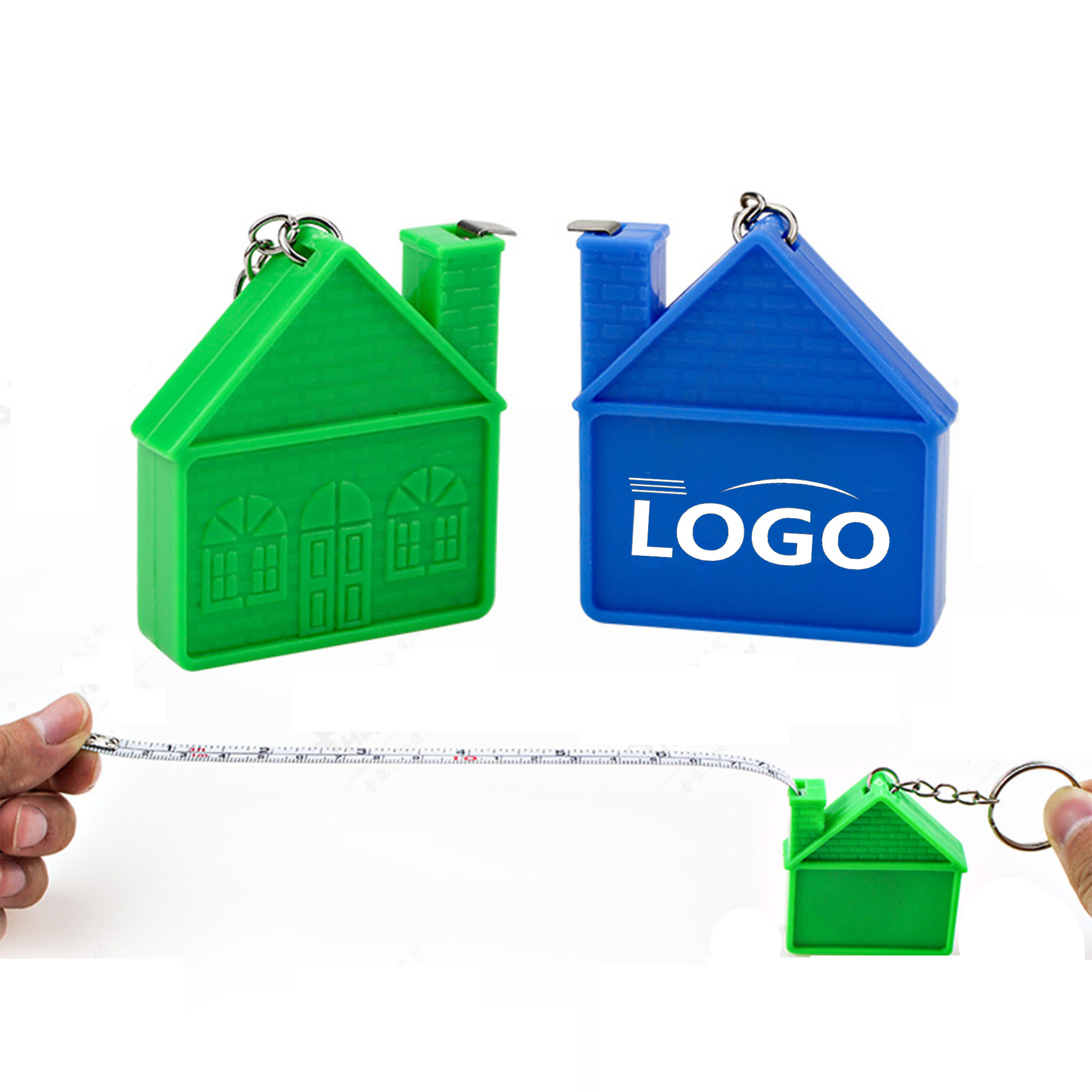 House Shape Tape Measure Keychain 1