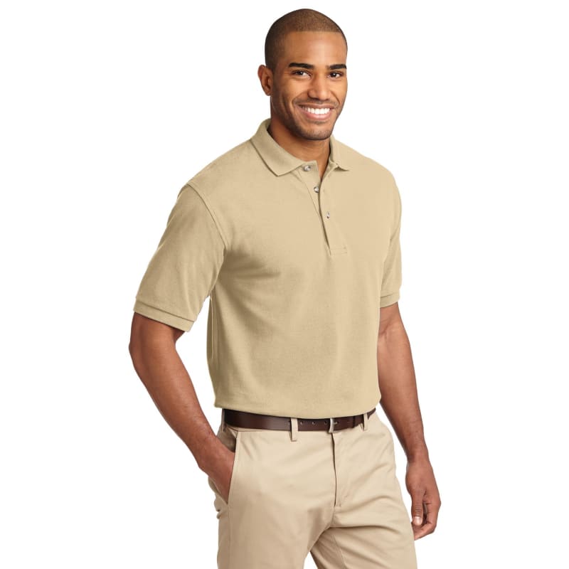 Port Authority Heavyweight Cotton Pique Polo. 68