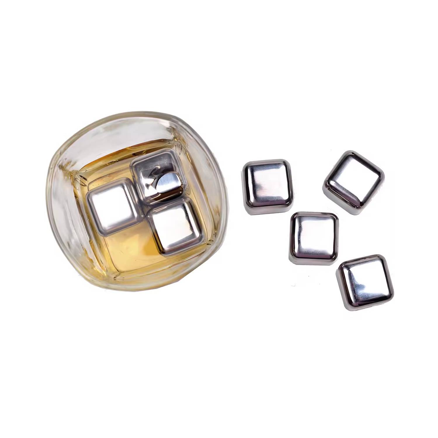 Stainless Steel Wine Stone Set In Bamboo Case 5