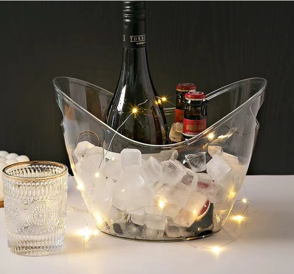 Multi-Purpose Drinks Bucket with Handle Rum Plastic Bucket 4