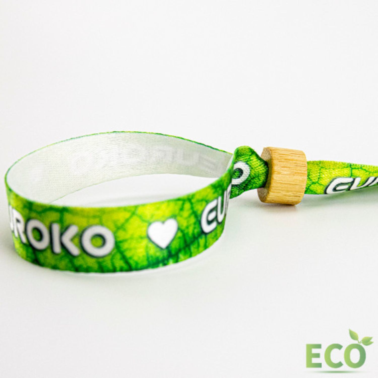 1/2" rPET Recycled Sublimated Eco-friendly Event Wristbands