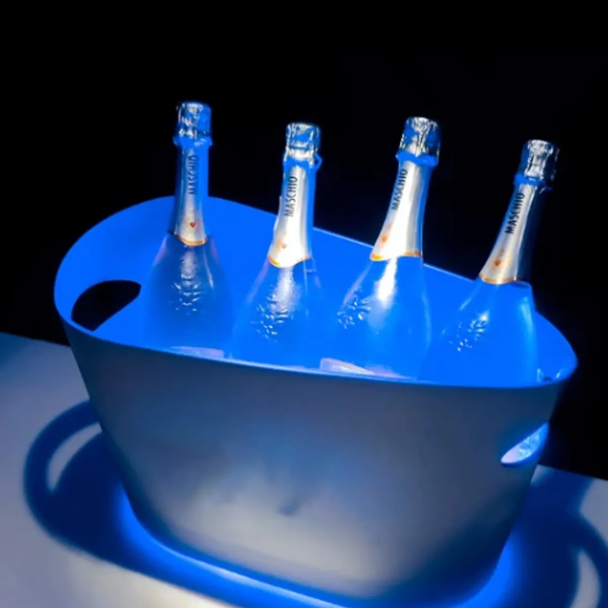 8L Durable Acrylic LED Ice Bucket with Custom Logo 3