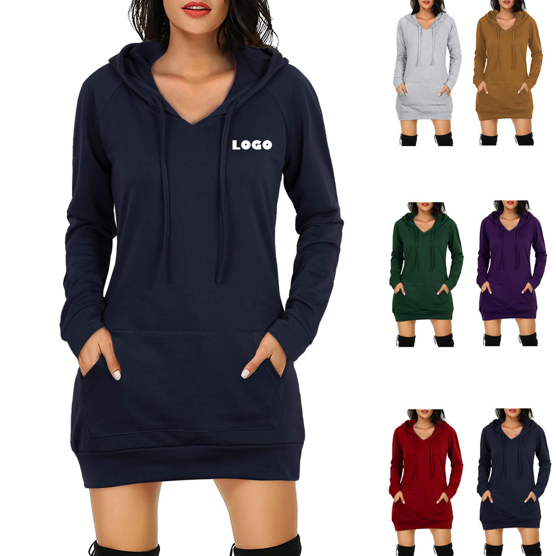 Women Fashion Long Sleeve Pullover Hoodie 2