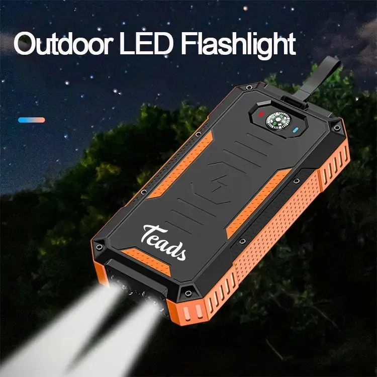 Outdoor Camping Waterproof Solar Power Bank 30000mAh 1