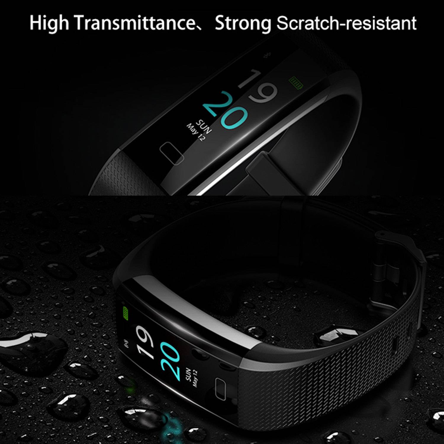 Waterproof Heart Rate Steps Sleep Tracker Watches 2