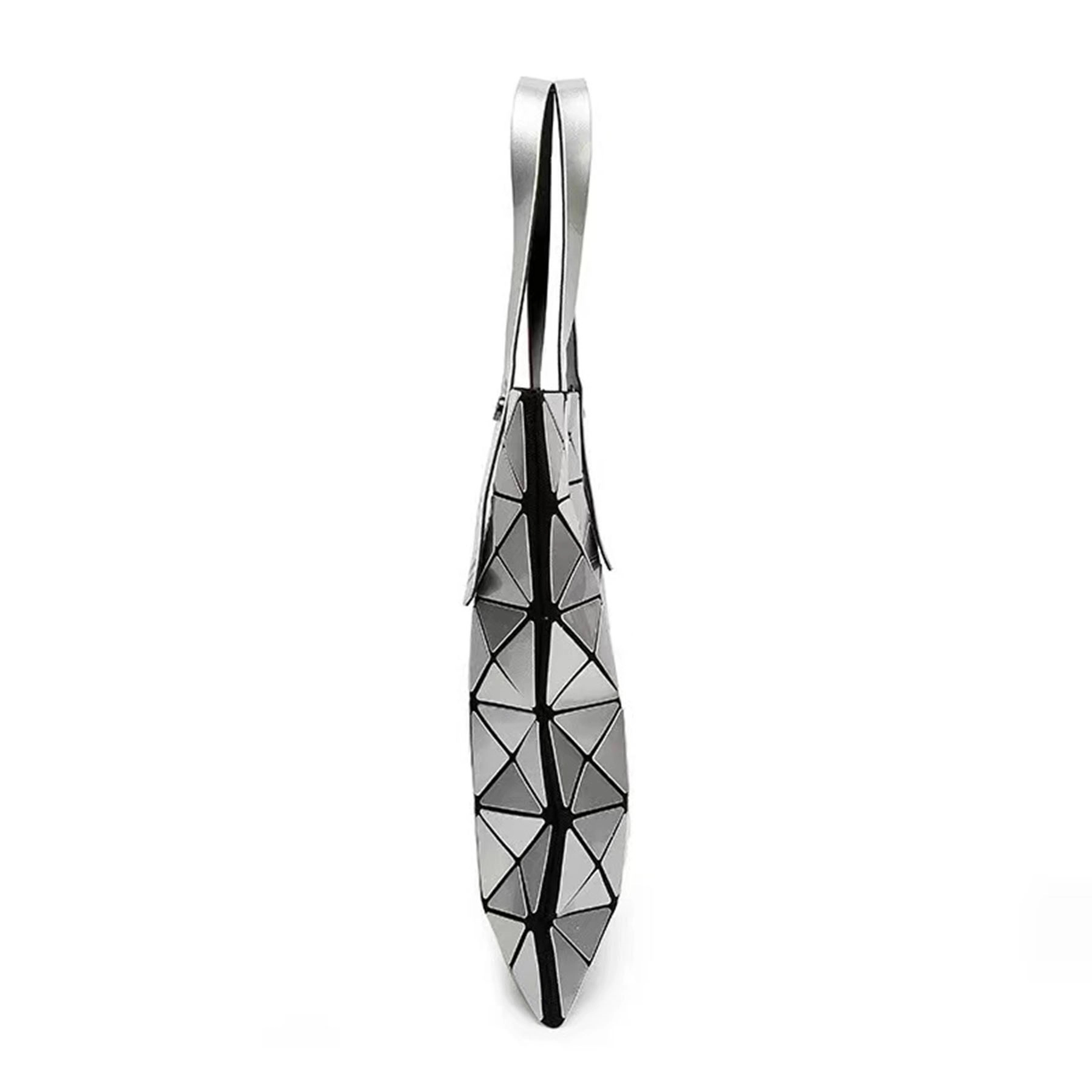 Pu Geometric Diamond Handbag 2
