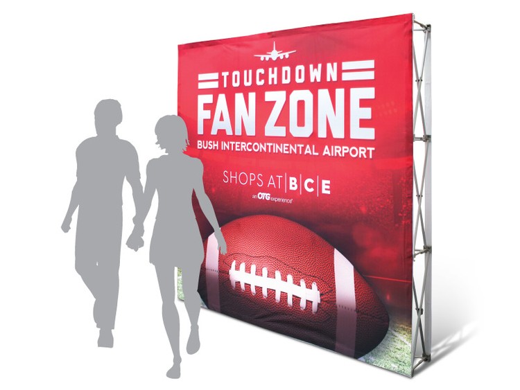 8x8 Straight Pop-Up Wall Display