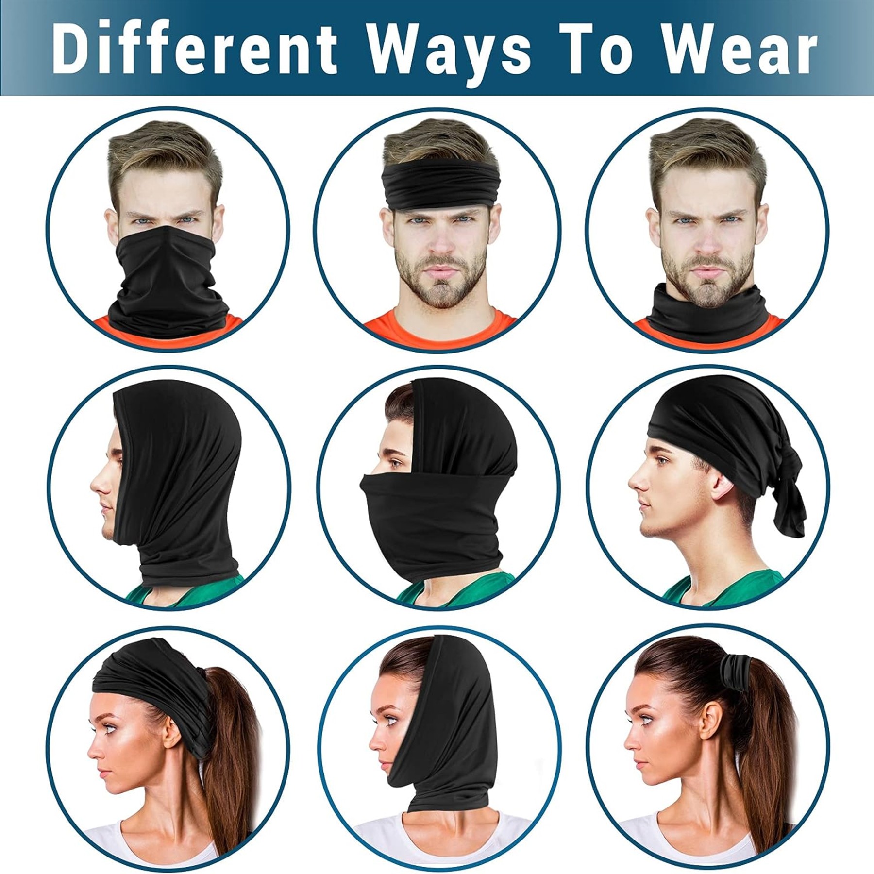 Cooling Neck Gaiter Face Cover Scarf 2