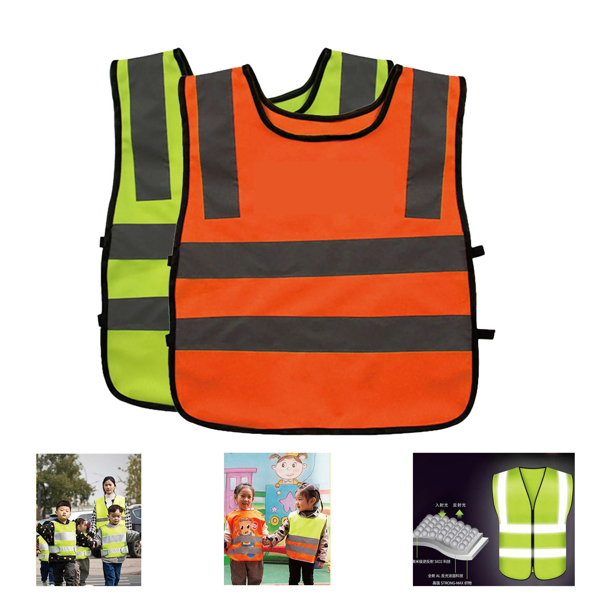 Children High Visibility Reflective Safety Vest 3
