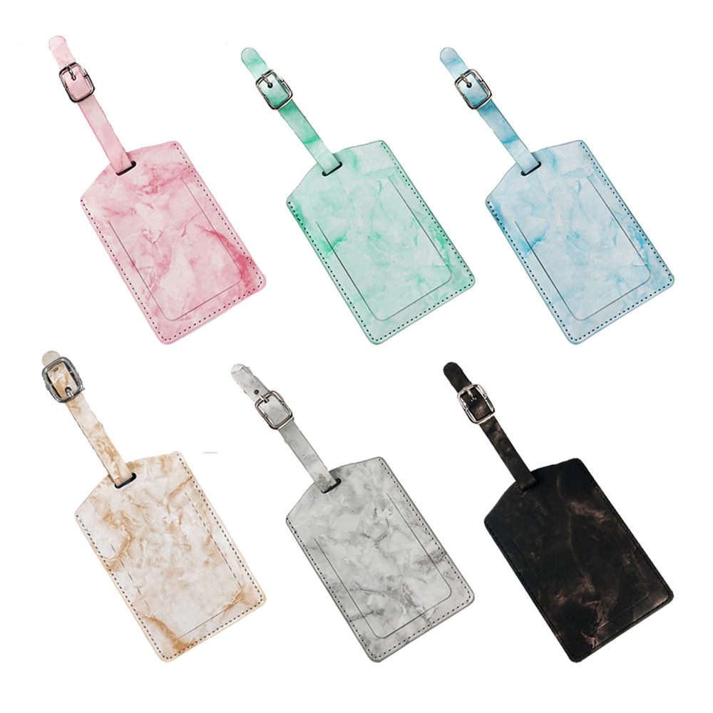 Marble Pattern PU Luggage Tag 3
