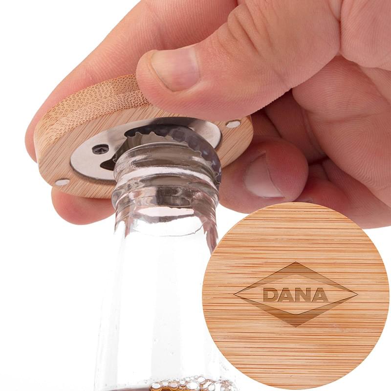 Bamboo Bottle Opener with Magnetic 1