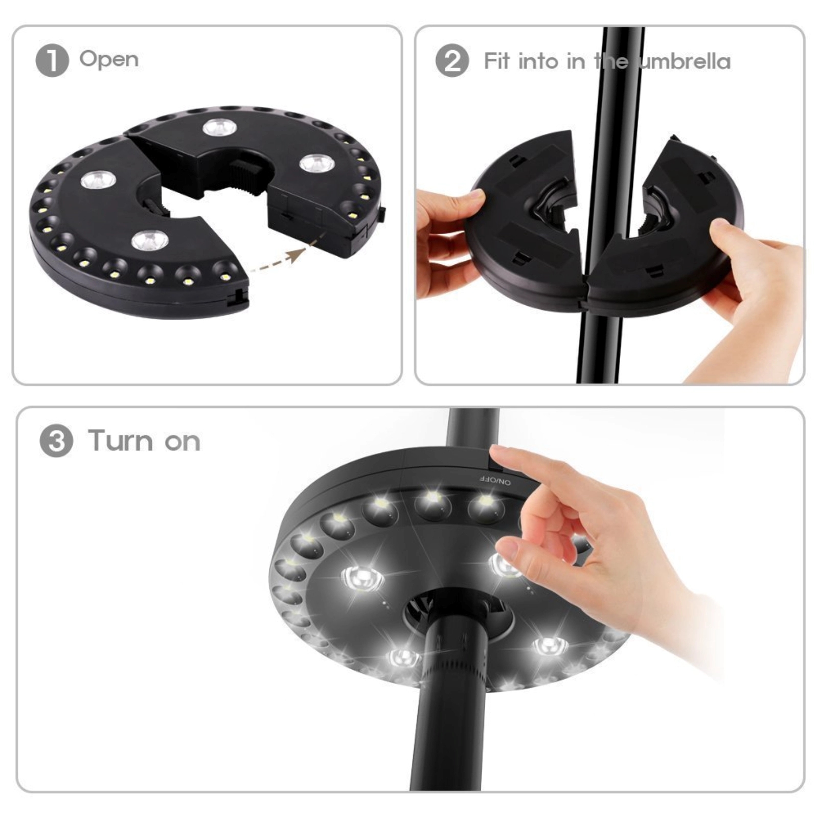 Outdoor Multifunctional Led Umbrella Light 3