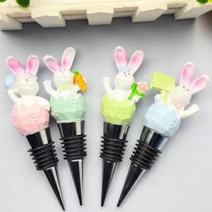 Charming 4 Piece Sitting Angel Cupid Wine Stopper Set 11