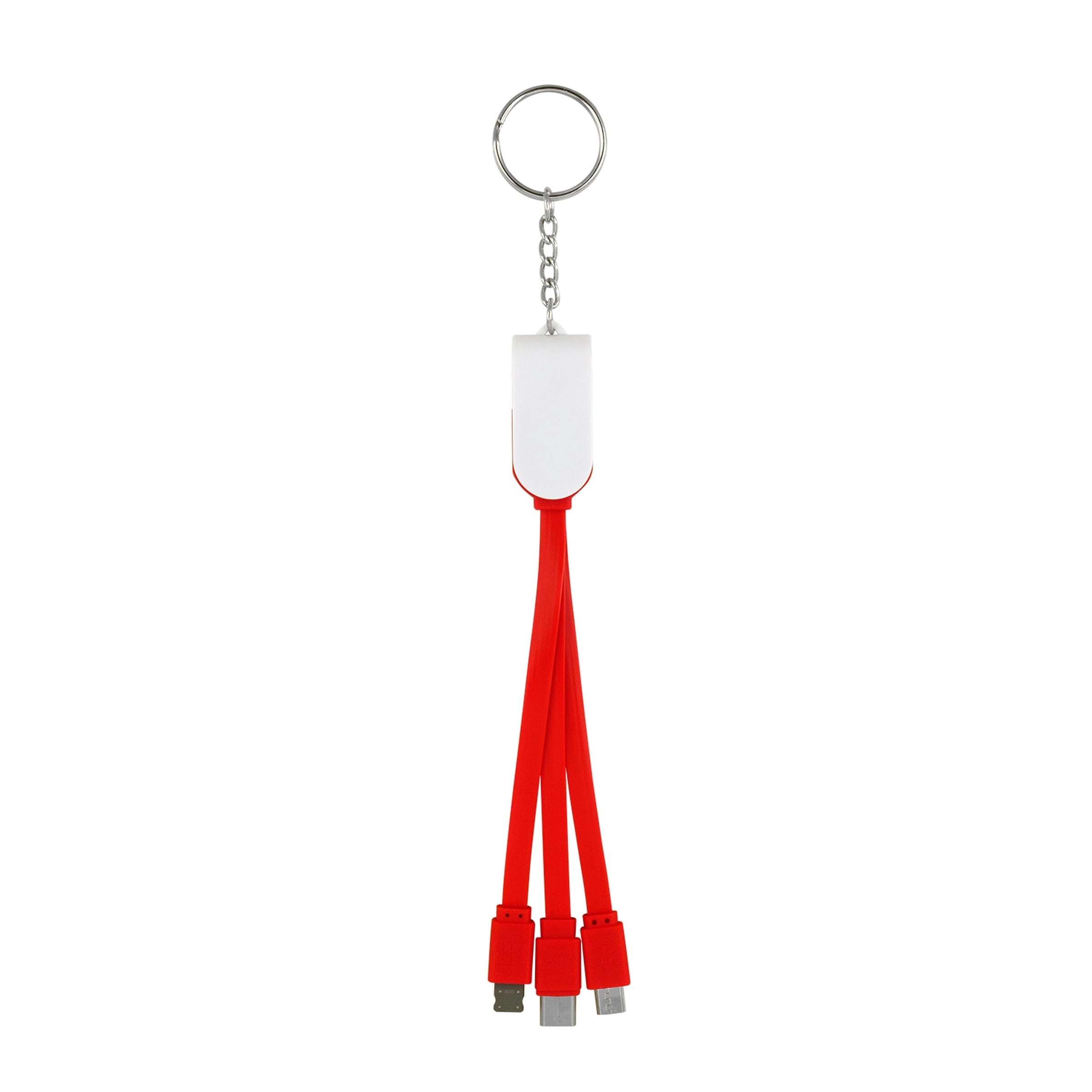 Swivel 3-In-1 Keychain Cable With Type C USB 10