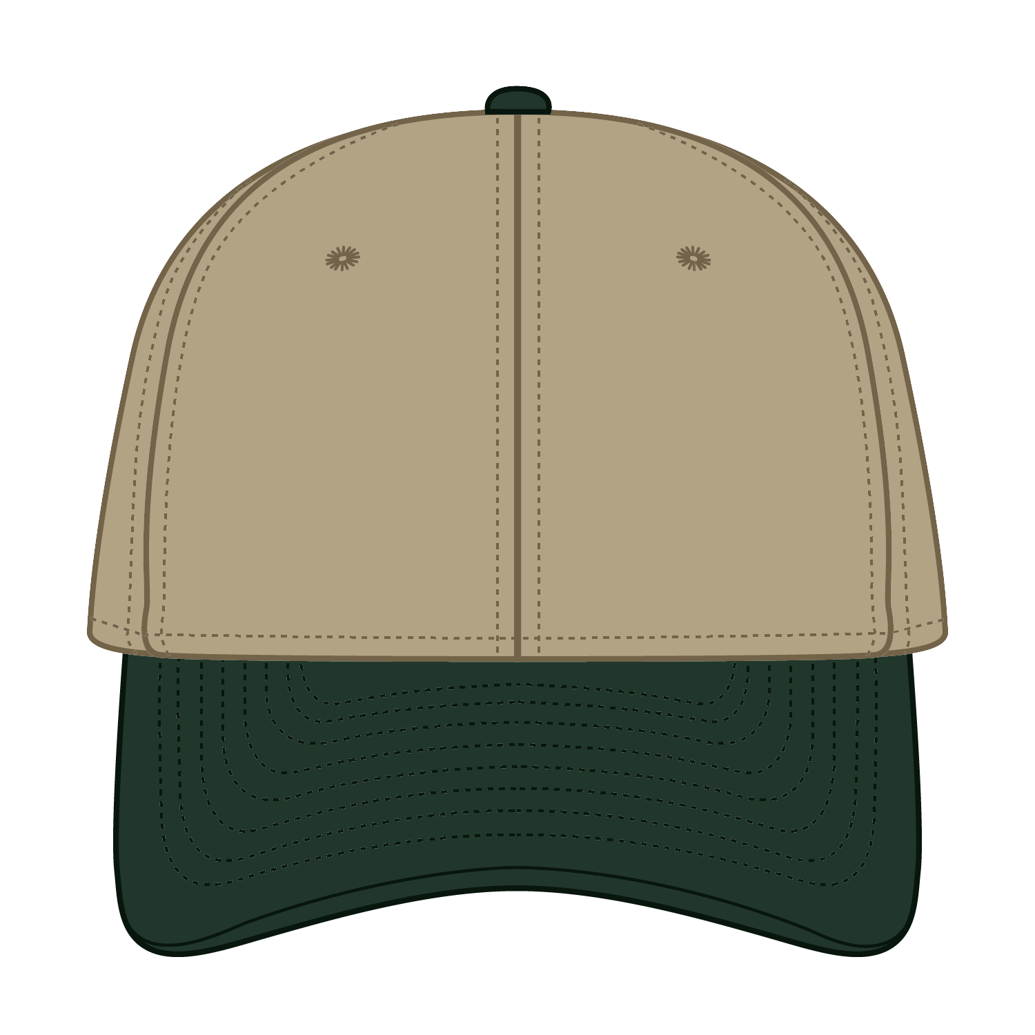 OTTO CAP® OTTO FLEX® Fitted 6 Panel Low Profile Dad Hat 8