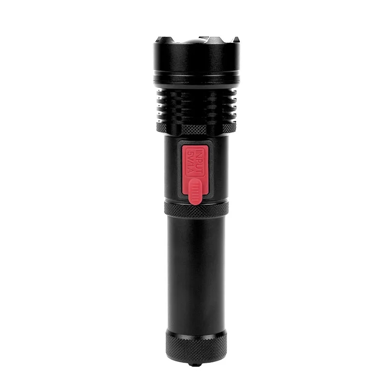 800LM Metal Flashlight with 1500mAh Rechargeable Battery 2