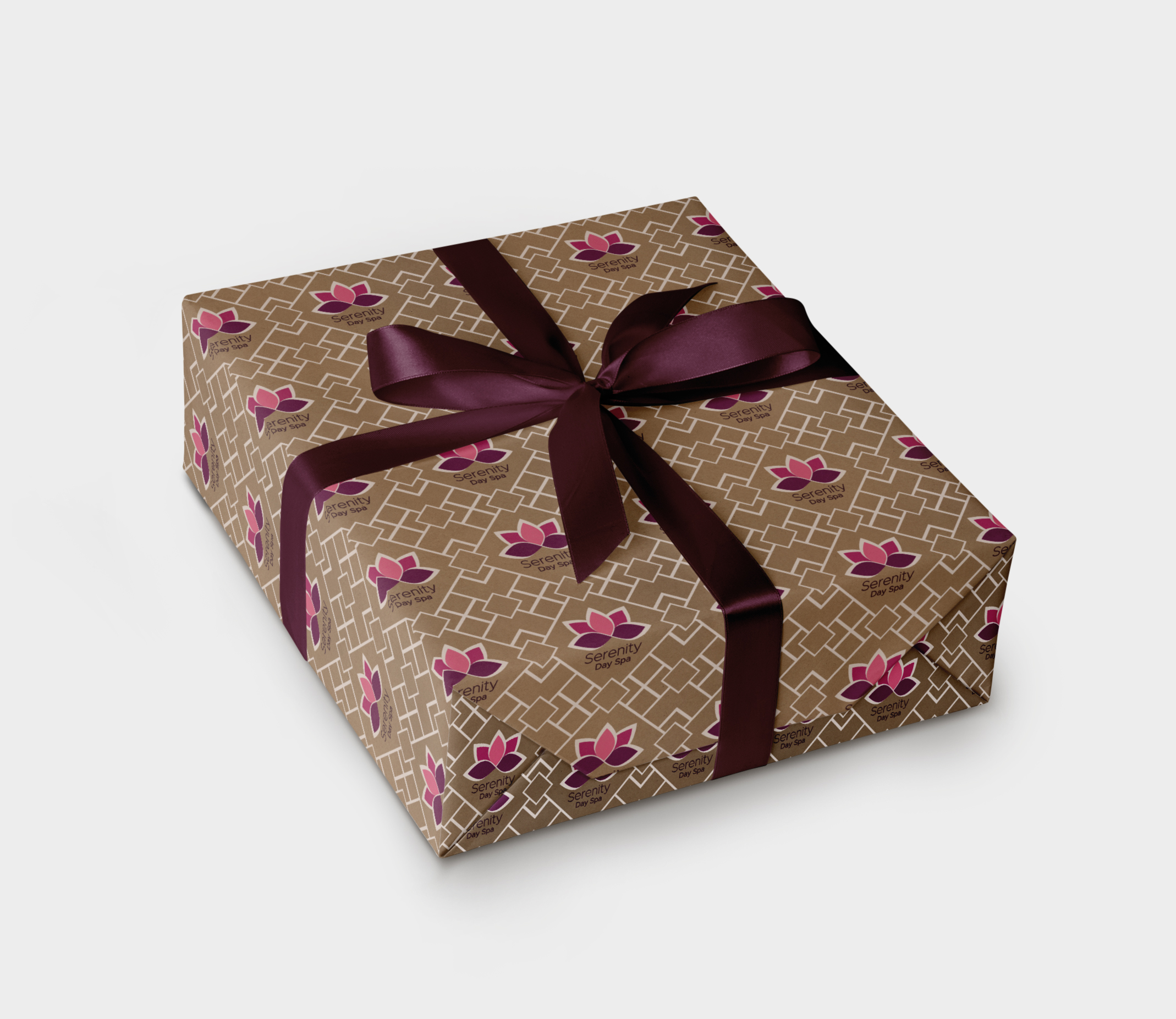 Full Color Custom Natural Wrapping Paper 25' Roll 2