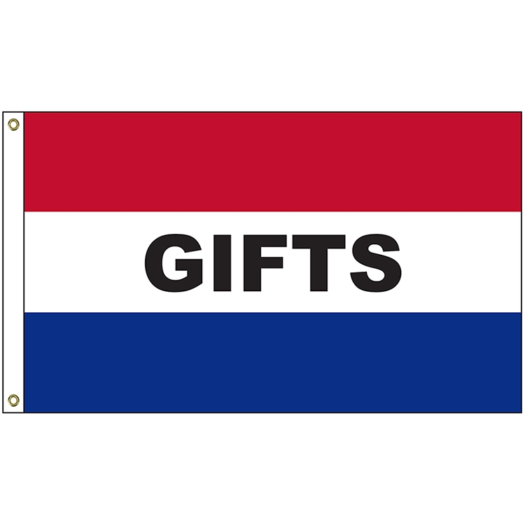 Gifts 3' x 5' Message Flag with Heading and Grommets 3