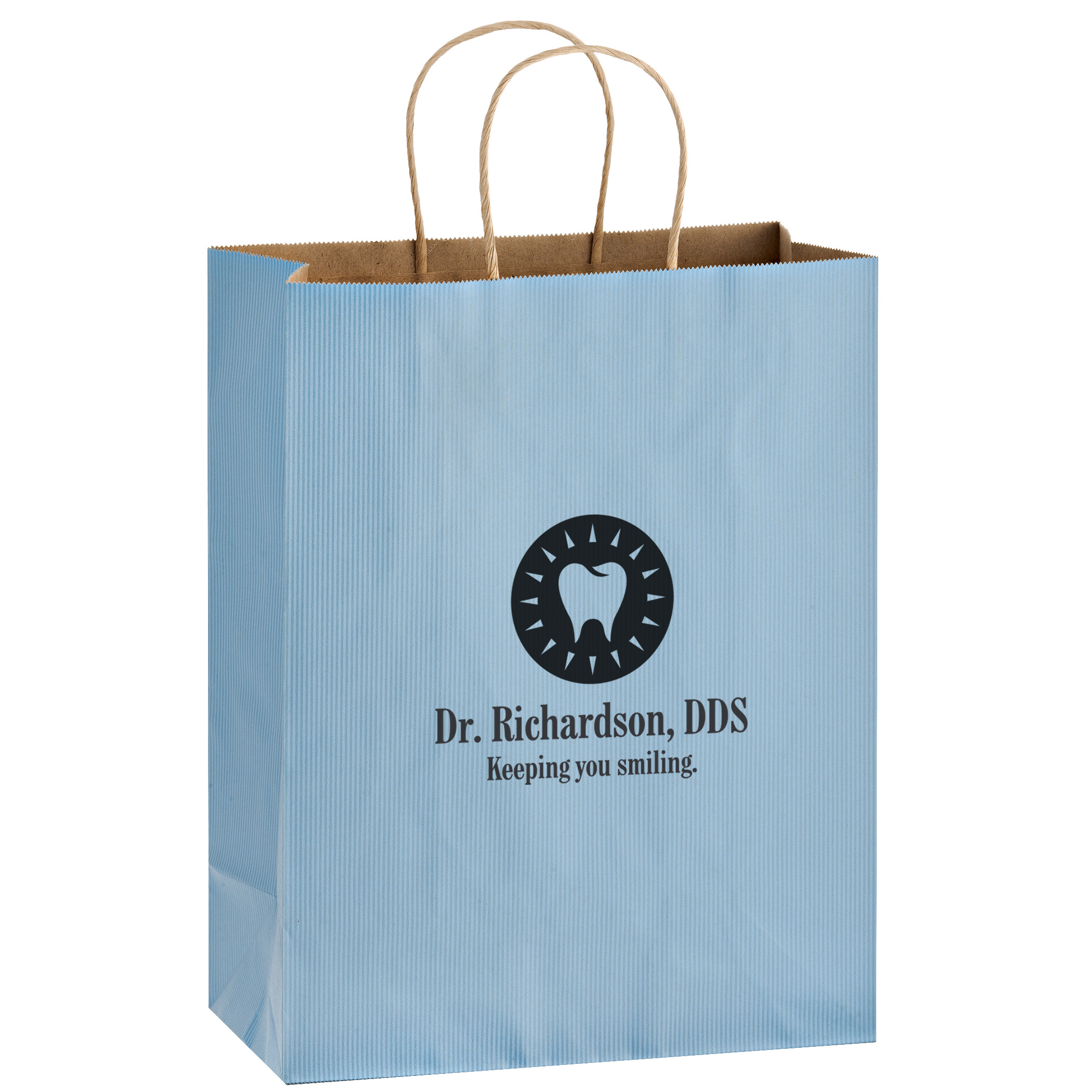 Matte Color Paper Shopper with Twisted Paper Handles