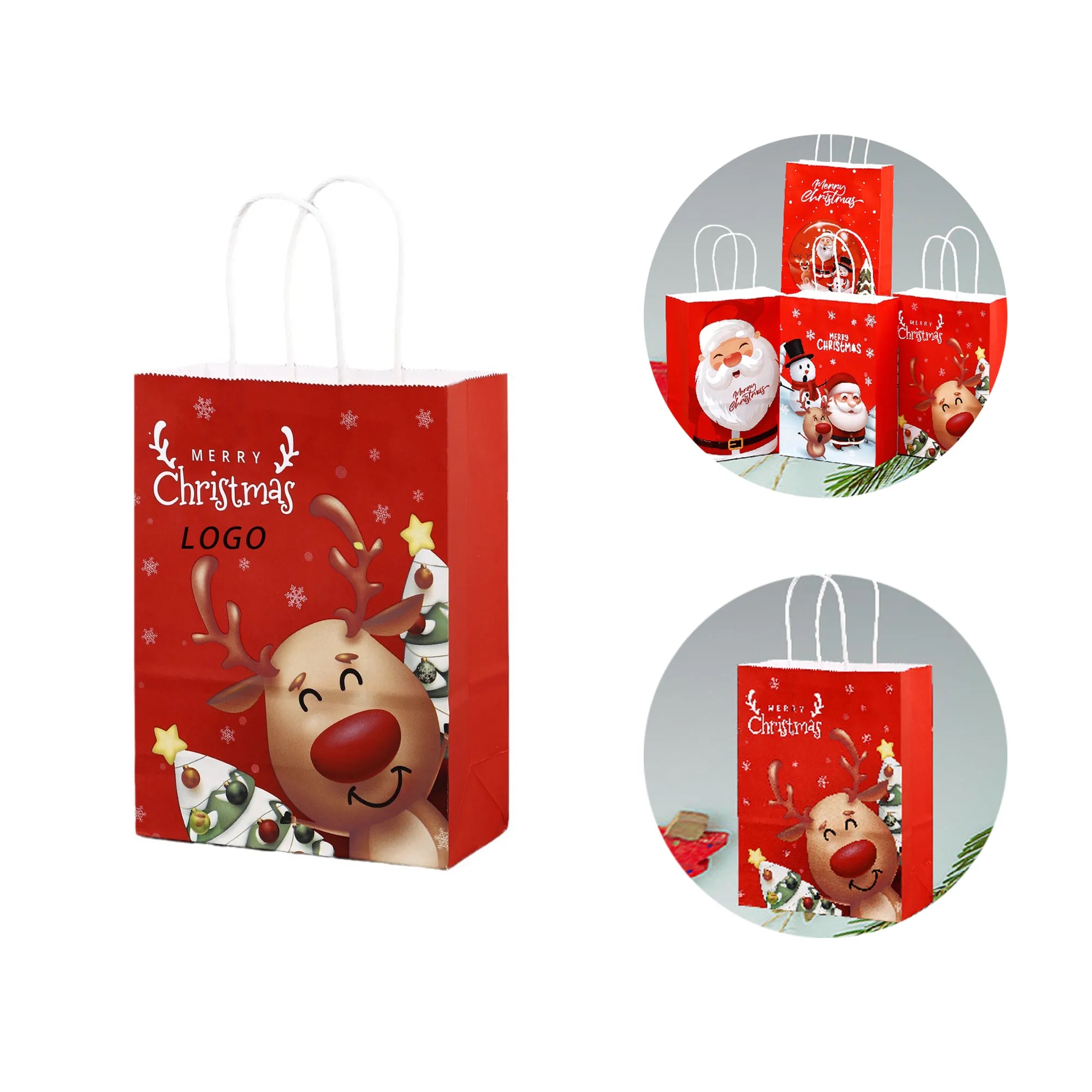 Christmas Shopping Paper Bag