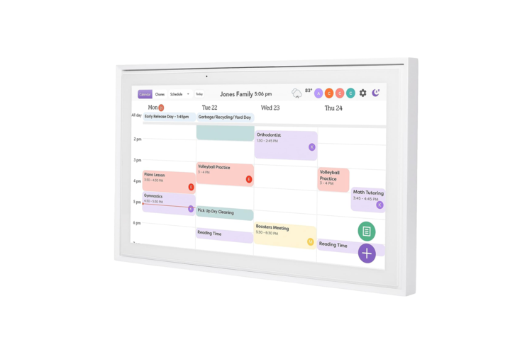 Skylight 15in Digital Calendar - White 1