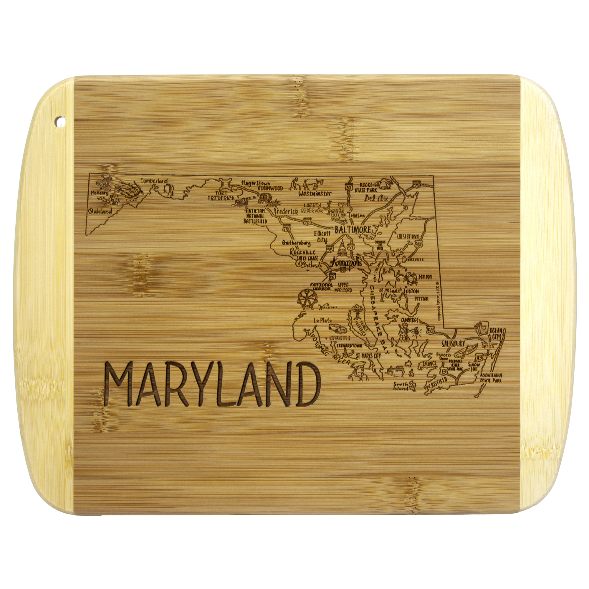 A Slice of Life Maryland Serving & Cutting Board 7