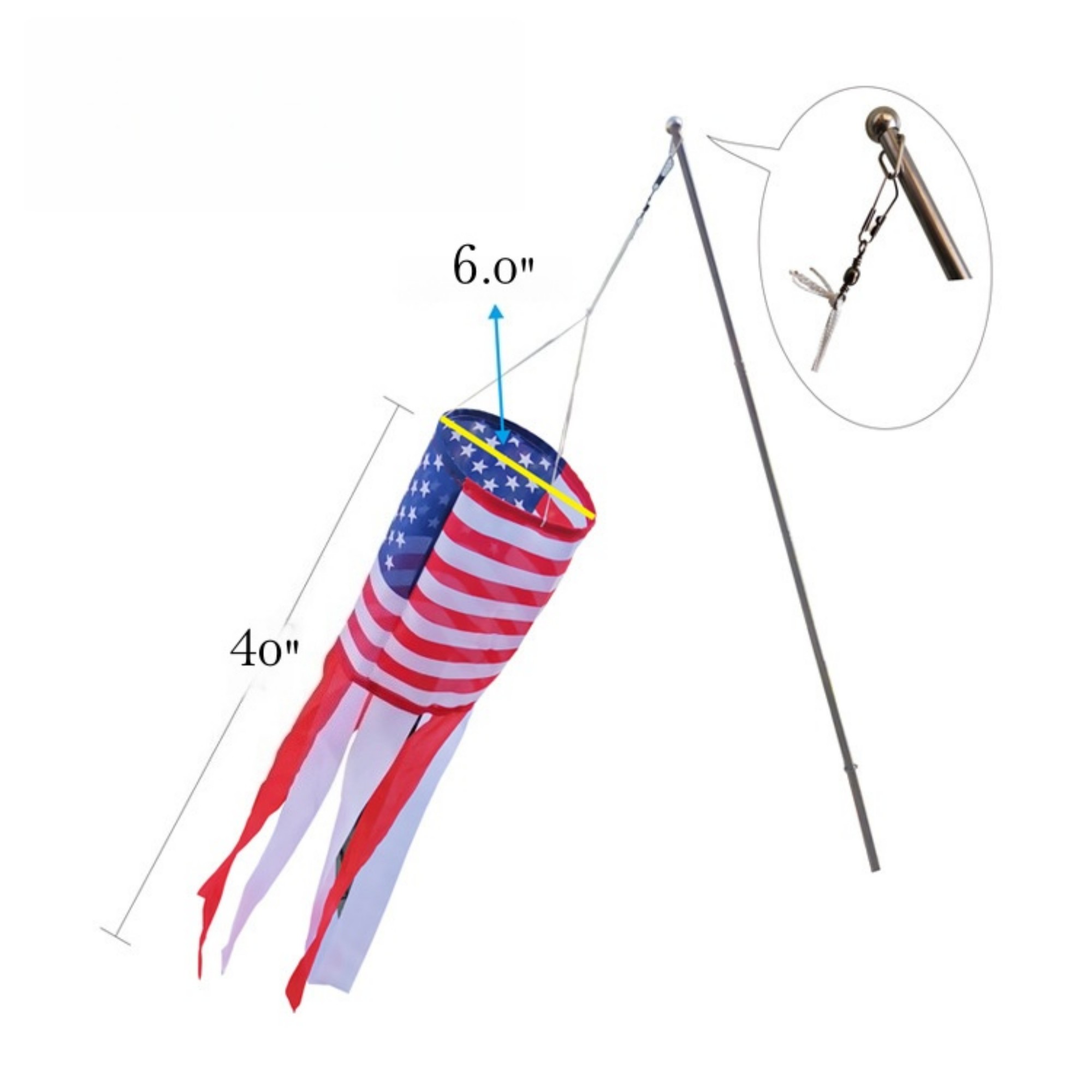 Windproof Handheld Flag 2