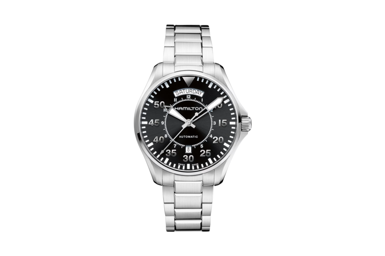 Hamilton Khaki Aviation Pilot Day Date Auto Stainless Steel Watch 2