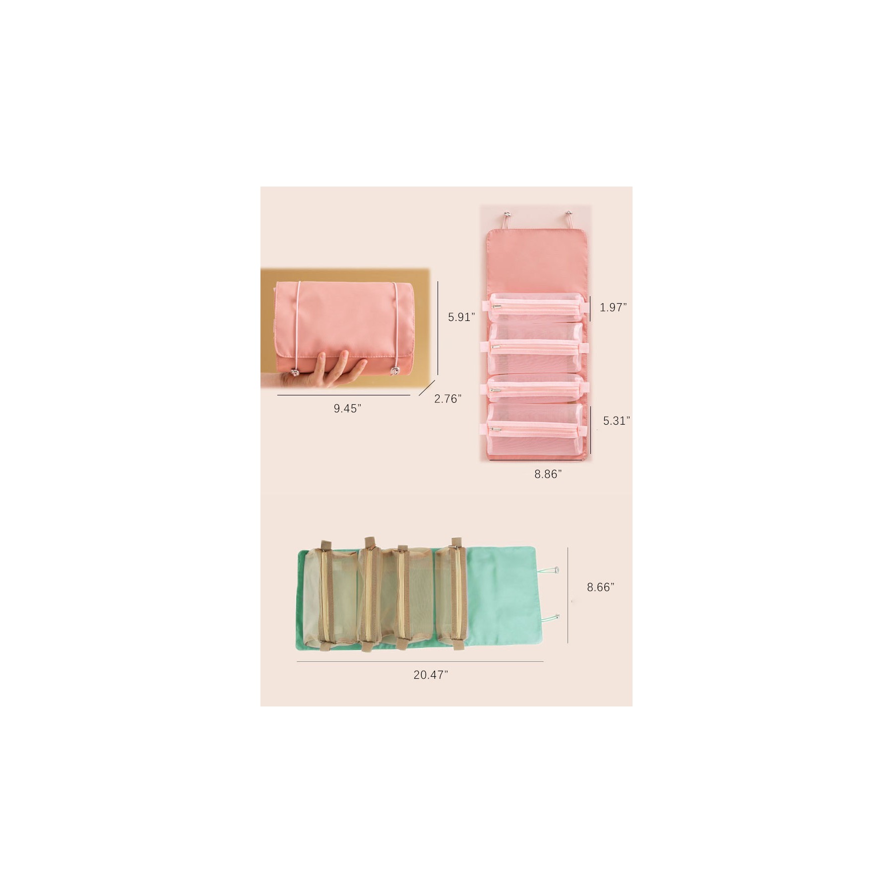 4 In 1 Detachable Large Capacity Toiletry Bag 2