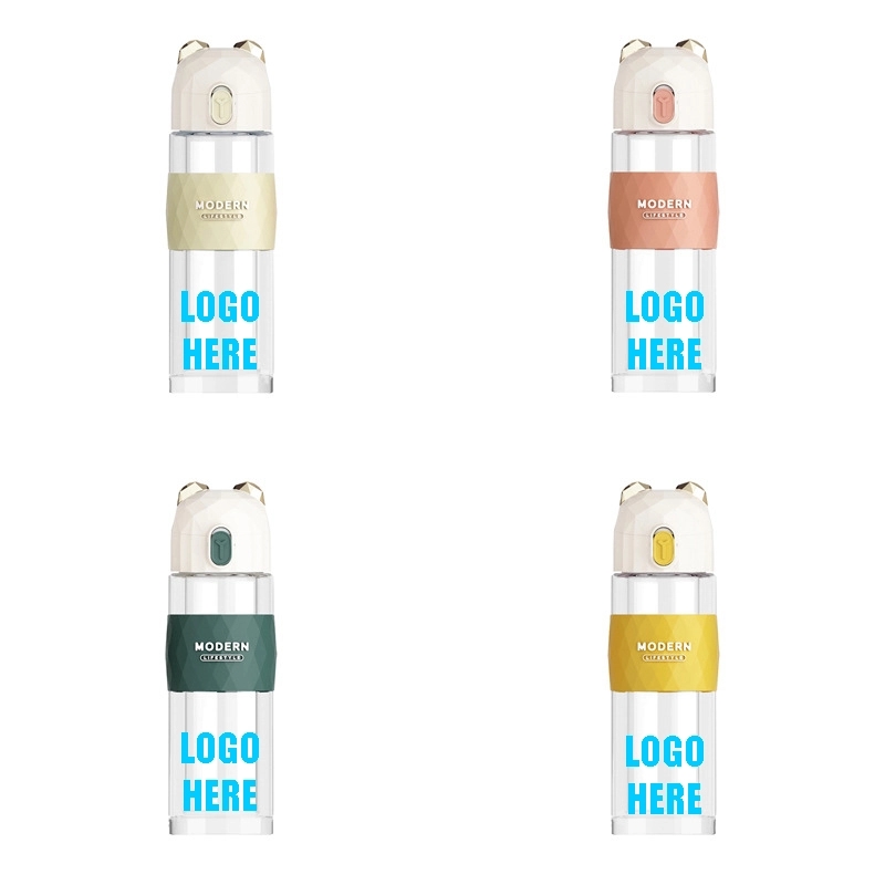 Custom 8 oz High-strength Borosilicate Glass Water Bottle 6