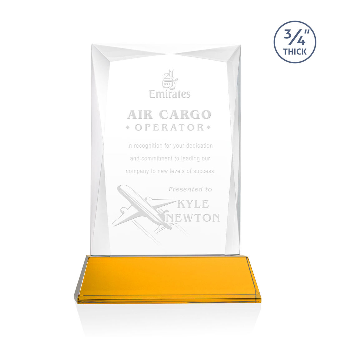 Messina Award on Newhaven Base - Amber