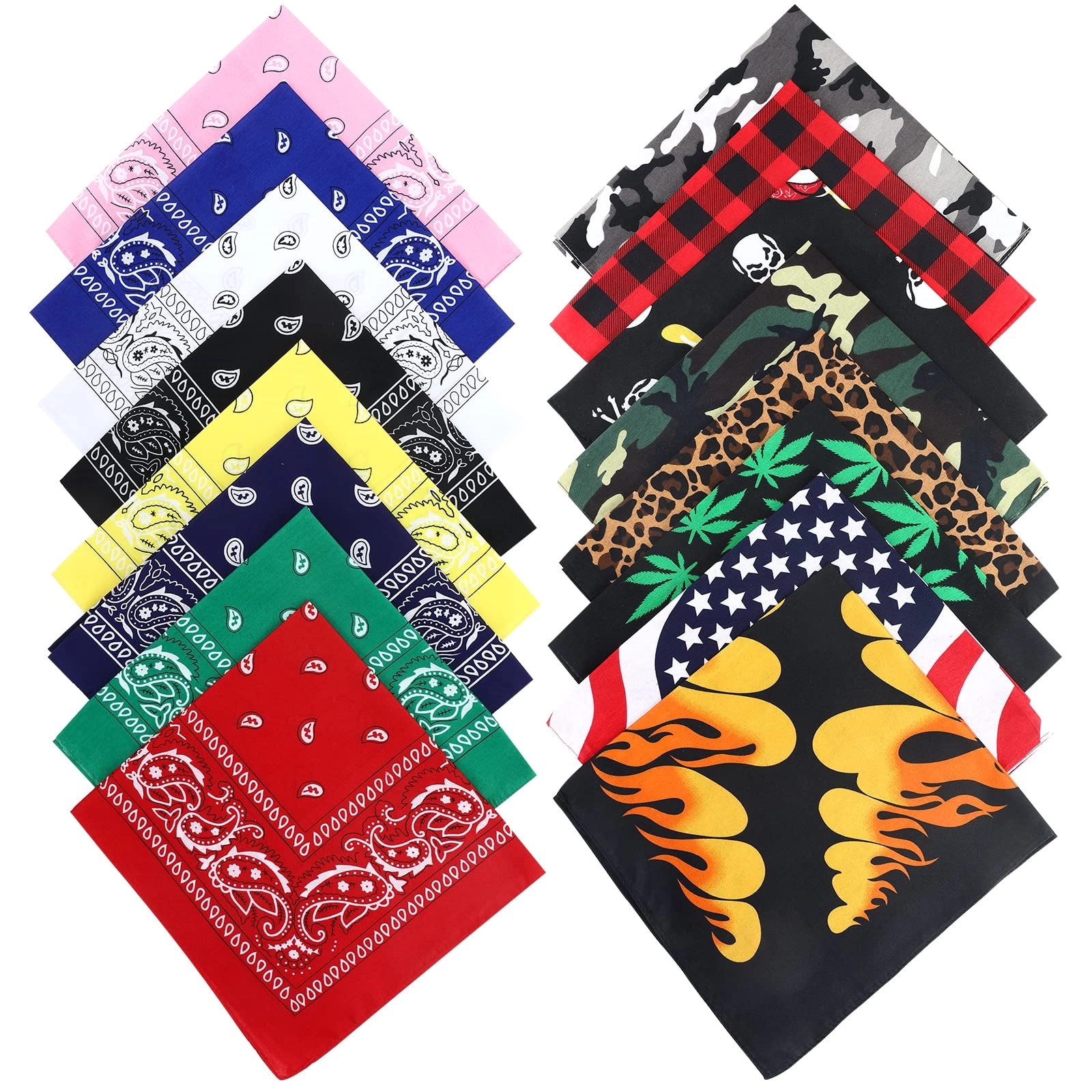 Bandanas Multi-Purpose Multicolor Headbands 2