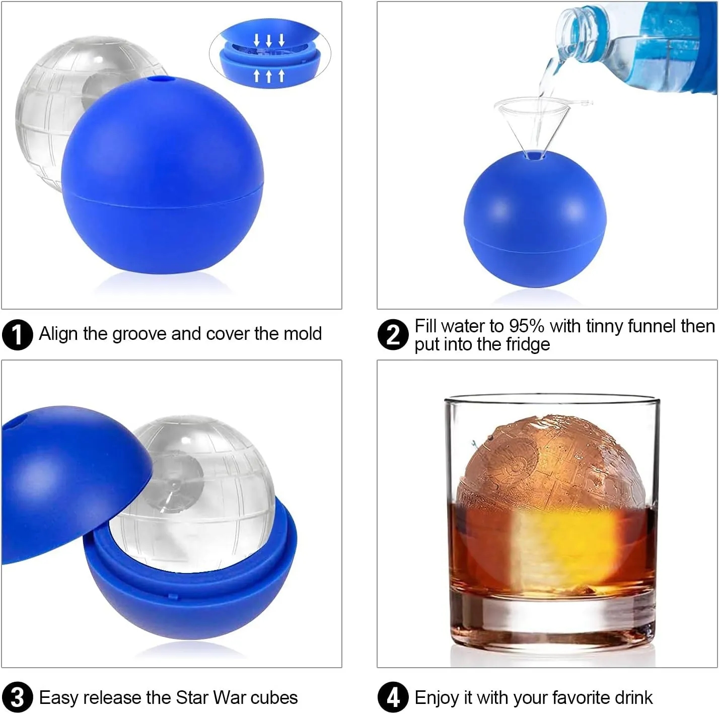Silicone Round Ice Ball Mold 1