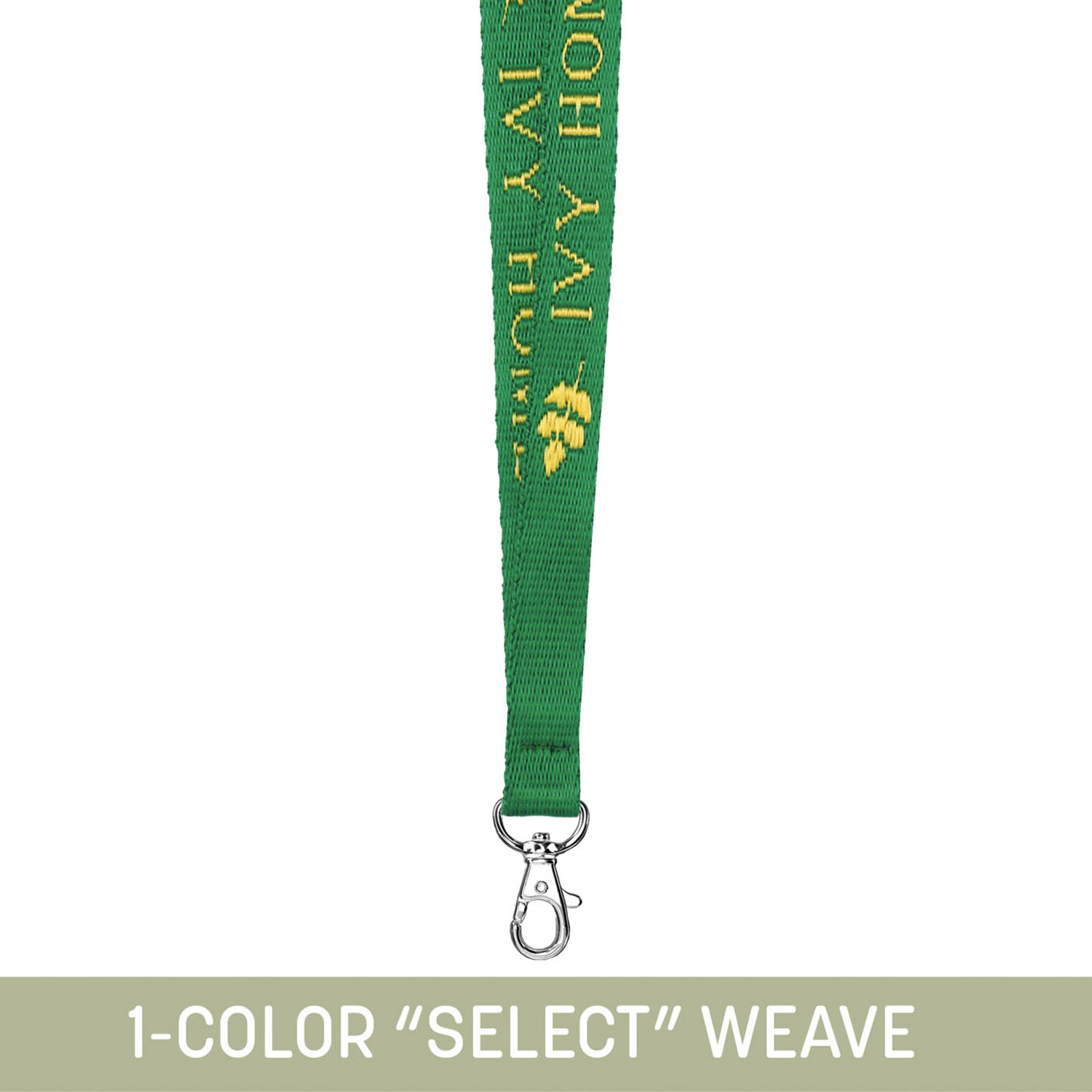 1/2" Woven Lanyard w/ Lobster Claw - "Select" Weave 20
