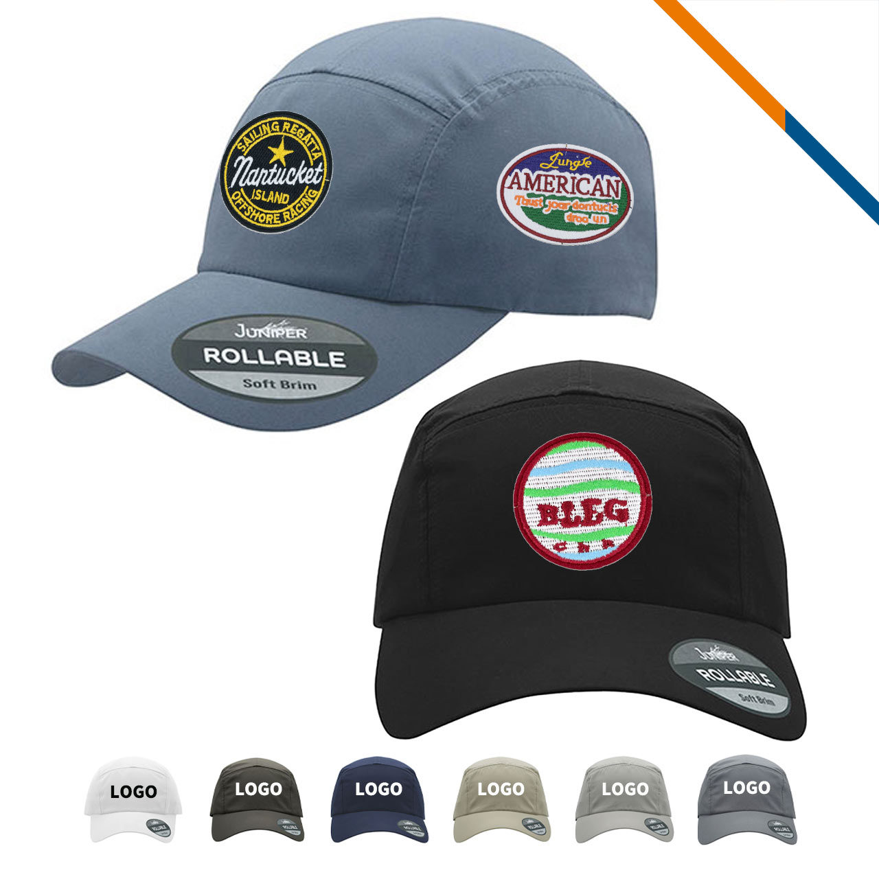 Juniper® CoolHit Soft Brim 5 Panel Performance Cap 11