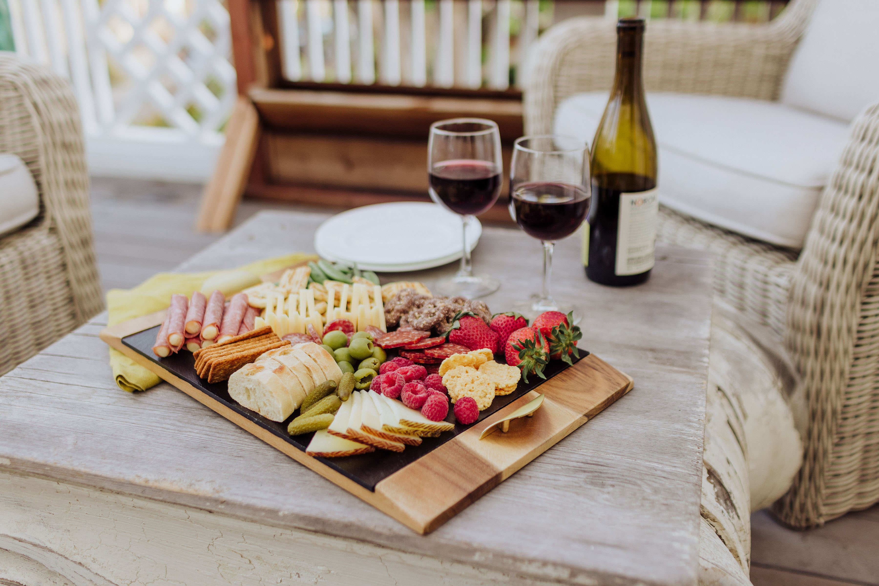 Covina Acacia and Slate Serving Tray 3