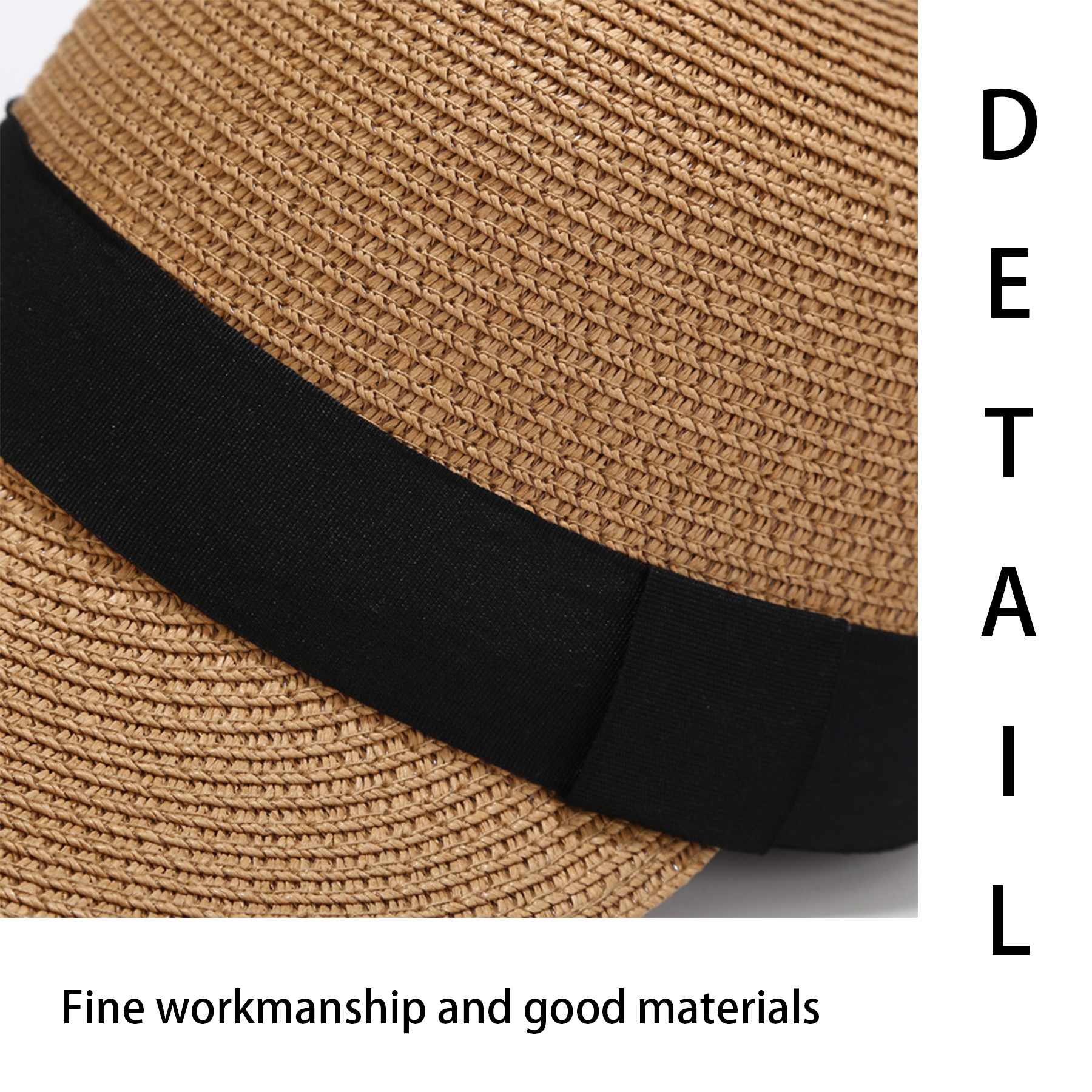 Jute Beach Sunscreen Straw Cap 4